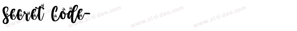 Secret Code字体转换